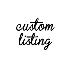 Custom Listing for Meg