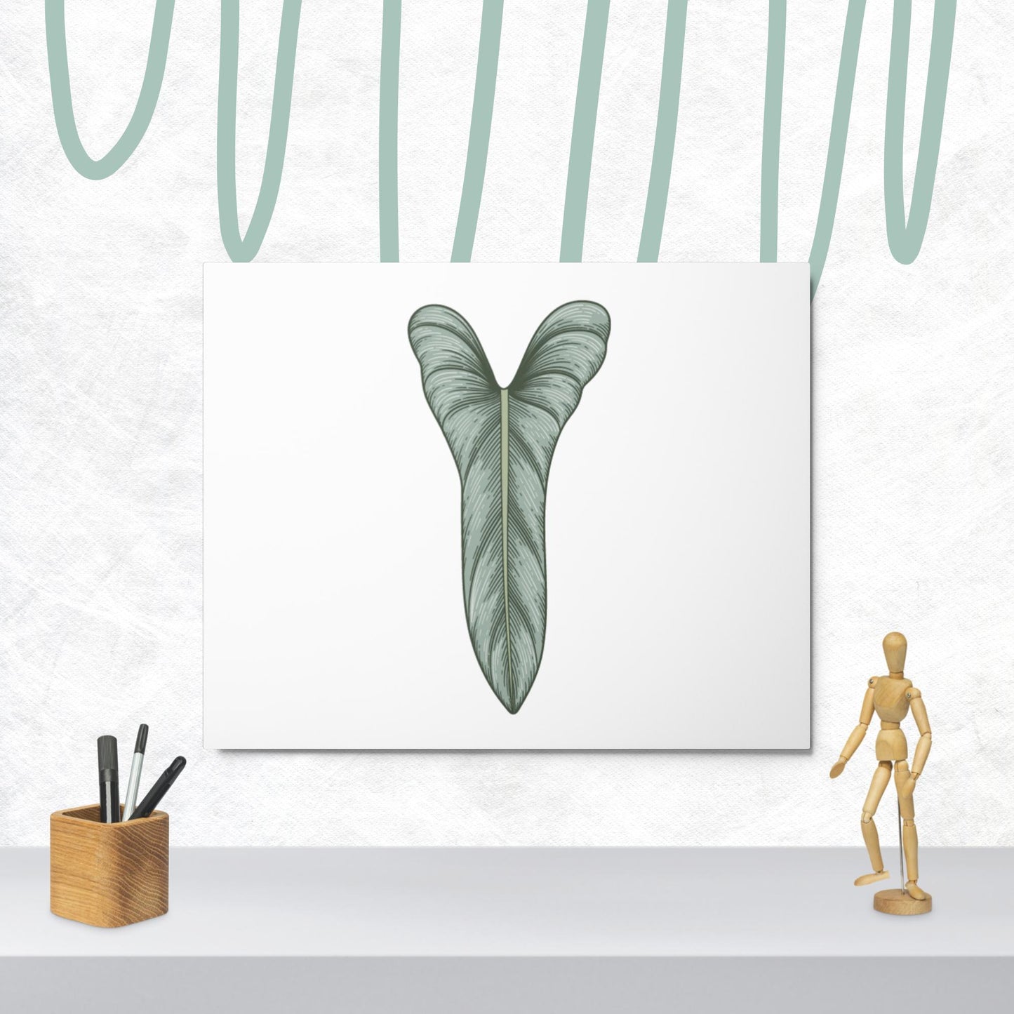 Metal print - hastatum 'Silver Sword'