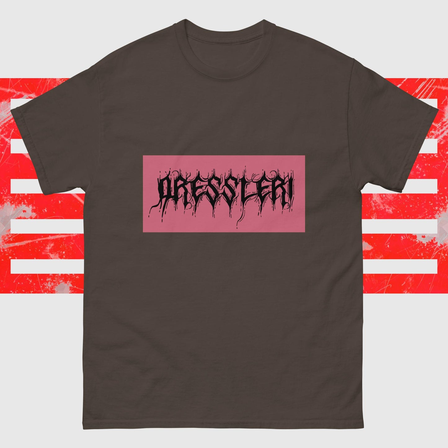 Men's classic tee - Dressleri Red Metal logo