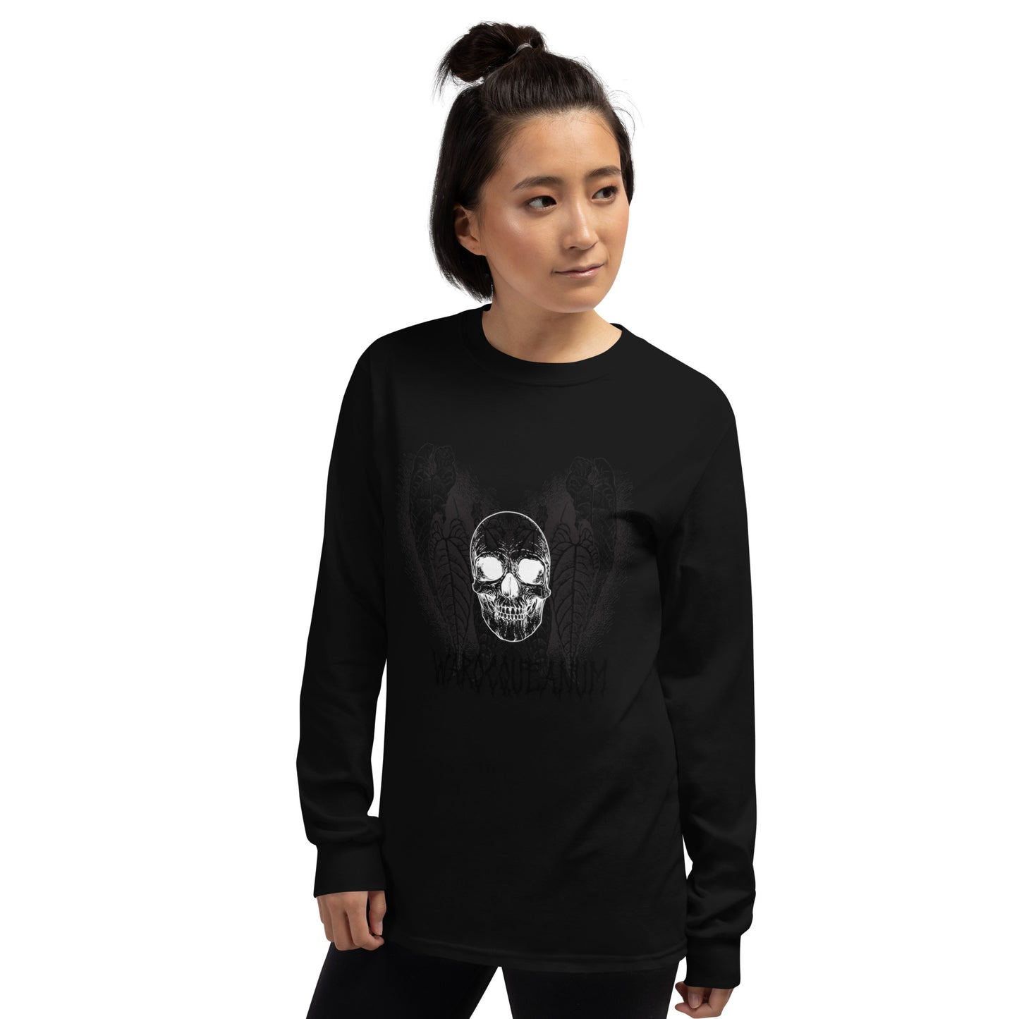 Unisex Long Sleeve Shirt - Skull w/ warocq wings