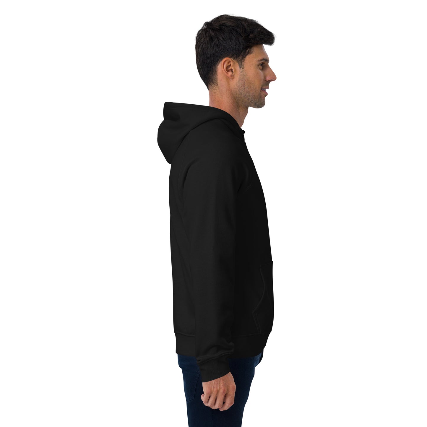 Unisex eco raglan hoodie - embroidered logo