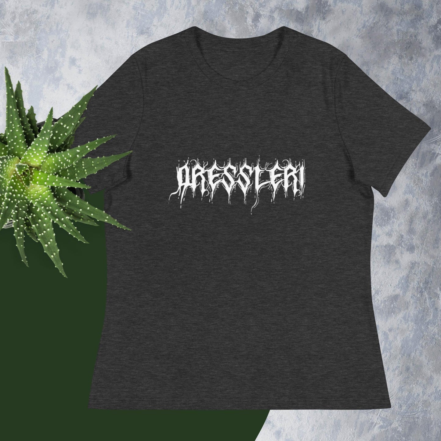 Women's Relaxed T-Shirt - Dressleri Death Metal logo