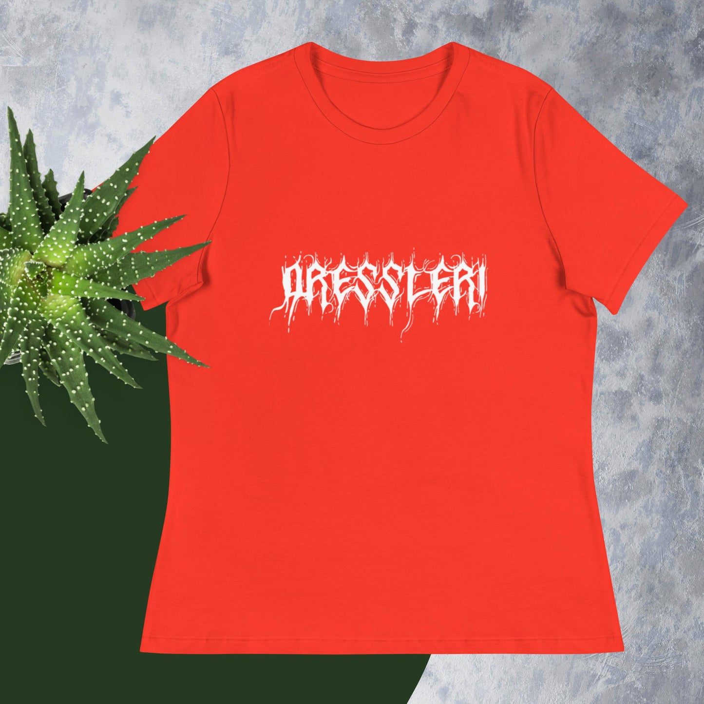 Women's Relaxed T-Shirt - Dressleri Death Metal logo