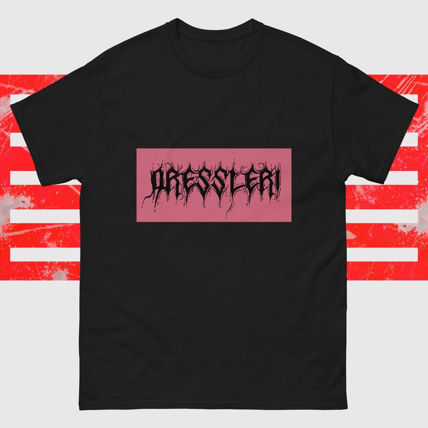 Men's classic tee - Dressleri Red Metal logo
